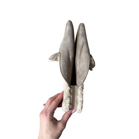 Birdies THE PHOEBE Suede Moleskin Lining Slide Slipper Mules Size 10 - Picture 3 of 8